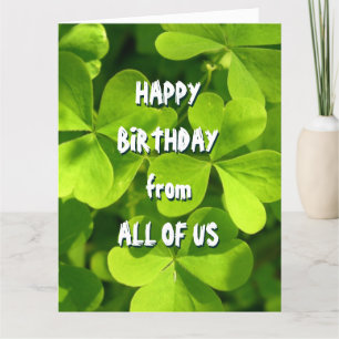 St. Patrick's Day Irish Birthday von allen Karte