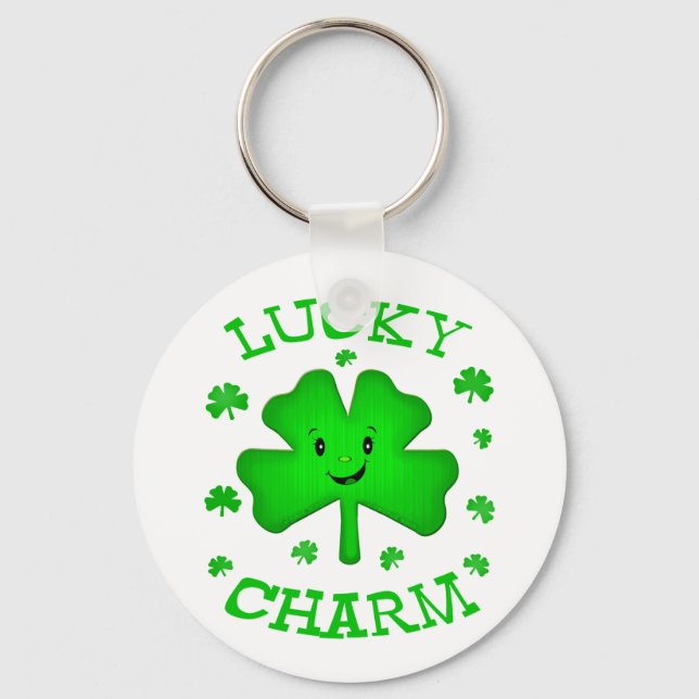 St. Patrick's Day Irish Clover Schlüsselanhänger (Vorderseite)
