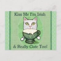St. Patrick's Day Irish Coffee Cat