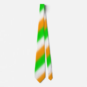 St Patrick's Day Irish Colors: Orange Green White Krawatte