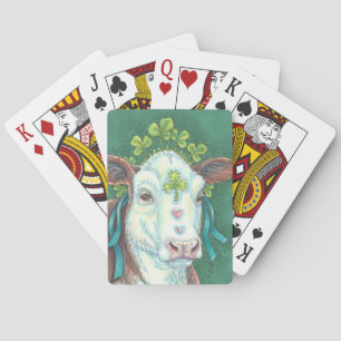 ST. PATRICK'S DAY IRISH COW PLAYING CARDS Poker Spielkarten