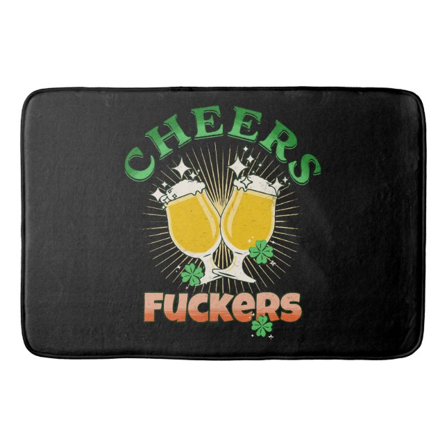 St Patricks Day Irish Drinkin Badematte (Vorderseite)