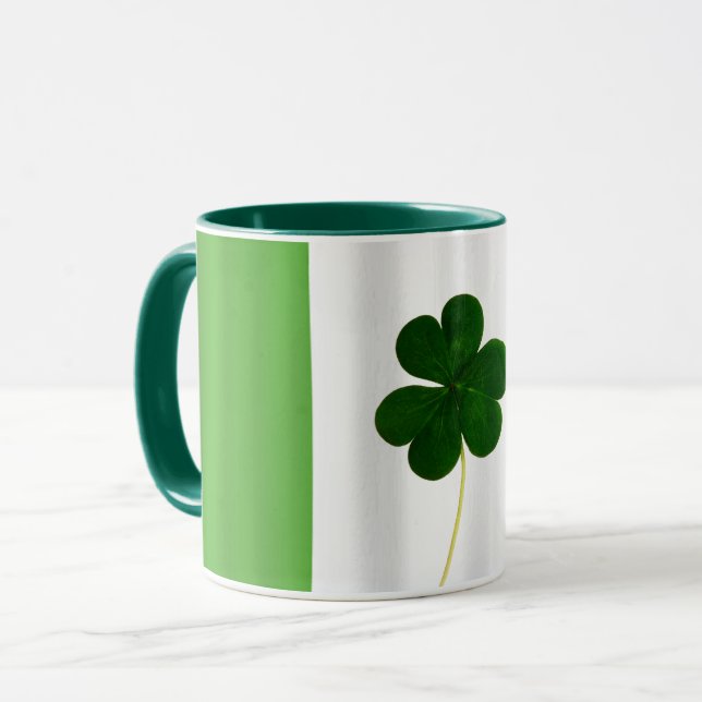 St. Patrick's Day Irish Flag Kleeblatt Irland Tass Tasse (Vorderseite Links)
