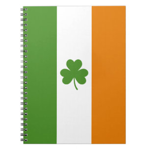 St Patrick's Day Irish Flag mit Kleeblatt Clover Notizblock