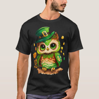 St Patricks Day Irish Funny Owl Saint Patricks Day T-Shirt