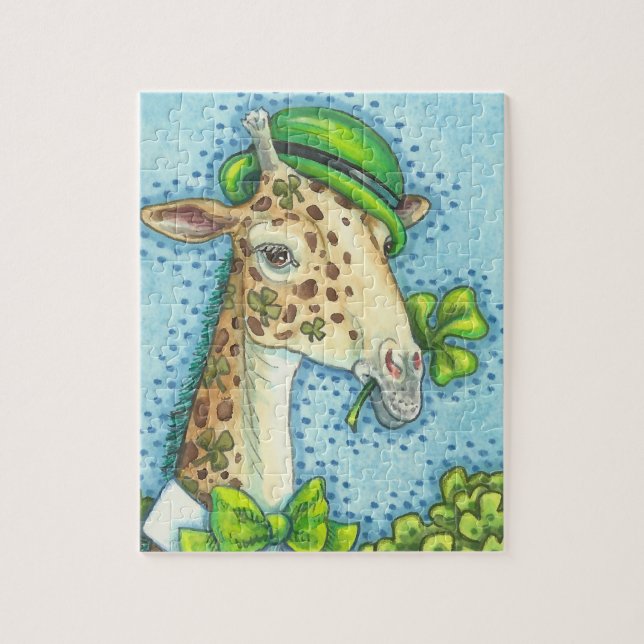 St. Patrick's Day IRISH GIRAFFE & KLEEBLATTS PUZZL Puzzle (Vertikal)