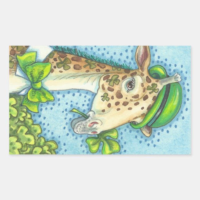 ST. PATRICK'S DAY IRISH GIRAFFE STICKERS *Blatt (Vorderseite)