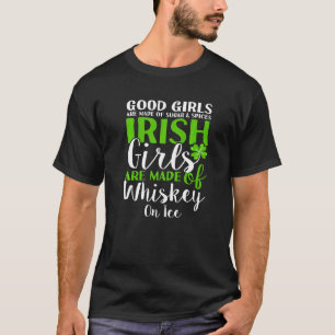St Patricks Day Irish Girls Whiskey on Ice Women T T-Shirt