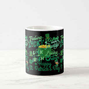 St. Patrick's Day Irish Green Glück Kleeblatt Kaffeetasse