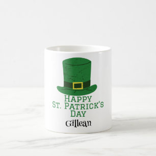 St. Patrick's Day Irish Green Hut Glück Kleeblatt Kaffeetasse