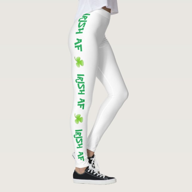 St Patrick's Day Irish Green Kleeblatt Leggings (Rechts)