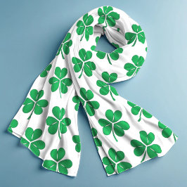 St Patrick's Day Irish Green Kleeblatts Muster Schal
