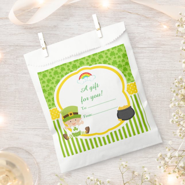 St Patrick's Day Irish Holiday Boy Baby Shower Geschenktütchen (Ausgeschnitten)