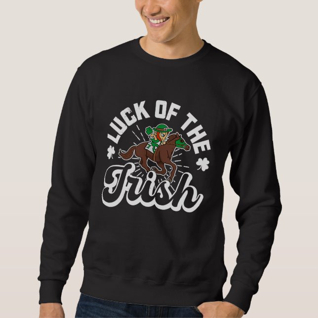 St Patrick's Day Irish Ireland Booze Gaelic Drinki Sweatshirt (Vorderseite)