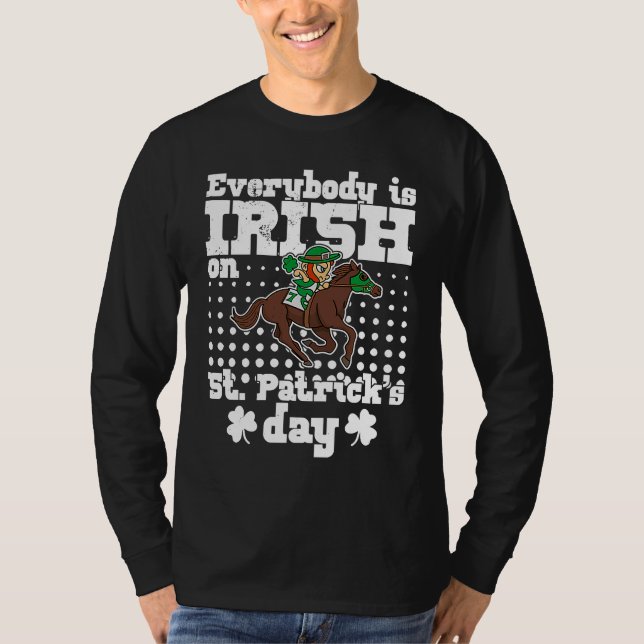 St Patrick's Day Irish Ireland Booze Gaelic Drinki T-Shirt (Vorderseite)