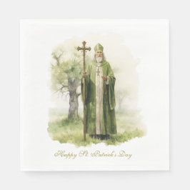 St Patricks Day Irish Ireland Celtic Green Serviette