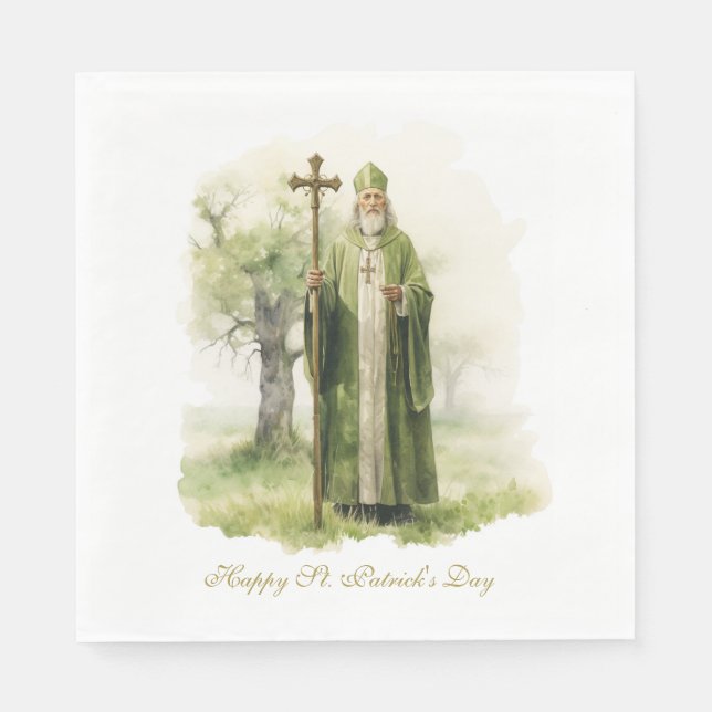 St Patricks Day Irish Ireland Celtic Green Serviette (Vorderseite)