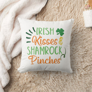 St Patricks Day Irish Kisses & Kleeblatt Pinches Kissen