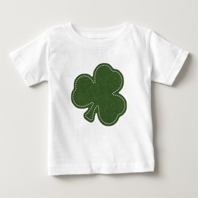St Patrick's Day Irish Kleeblatt Baby T-shirt (Vorderseite)