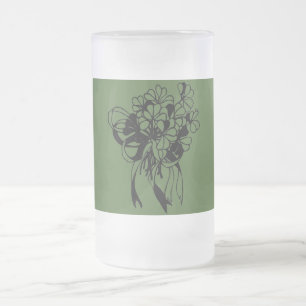 St. Patrick's Day Irish Kleeblatt Bouquet Mattglas Bierglas