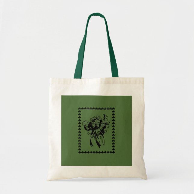 St. Patrick's Day Irish Kleeblatt Bouquet Tasche (Vorne)