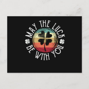 St. Patrick's Day Irish Kleeblatt Mai Glück Postkarte