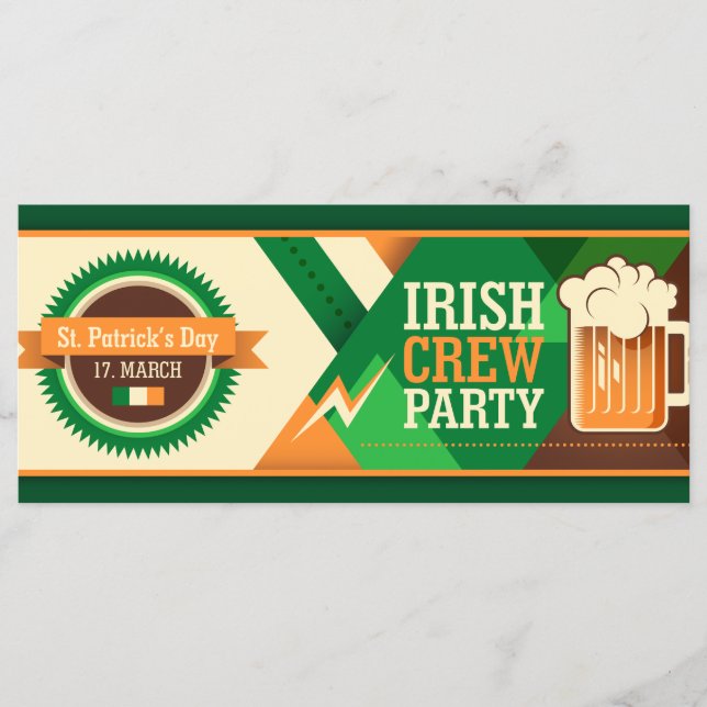 St Patrick's Day Irish Kleeblatt Party (Vorderseite)