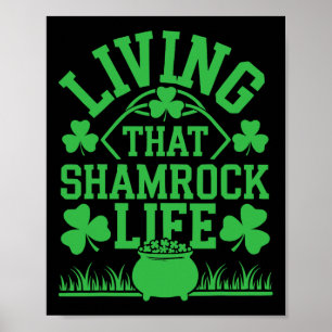 St Patricks Day Irish Kleeblatt Shenanigan Irland Poster