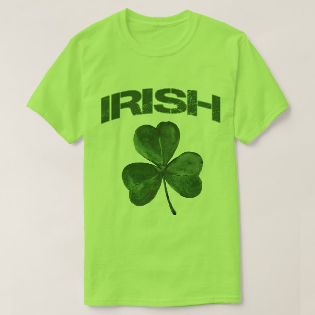 St. Patrick's Day Irish Kleeblatt T - Shirt (Design vorne)