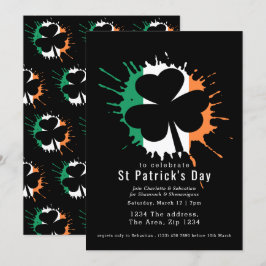 St Patricks Day Irish Kleeblatts und Shenanigans Einladung