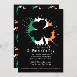 St Patricks Day Irish Kleeblatts und Shenanigans Einladung