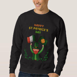 St. Patricks Day Irish- Lucky Irish Kleeblatt Sweatshirt