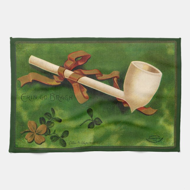 St. Patrick's Day Irish Pipe Küchentuch (Horizontal)