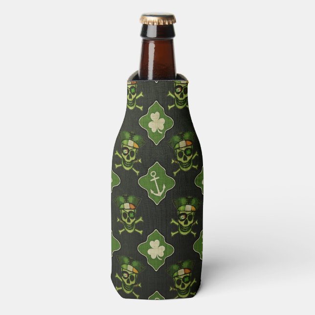 St. Patrick's Day Irish Pirate Flasche Cooler Flaschenkühler (Flaschenvorderseite)