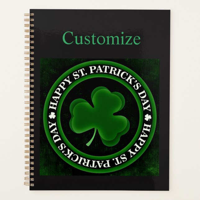 St. Patrick's Day Irish Pride Planer (Vorderseite)