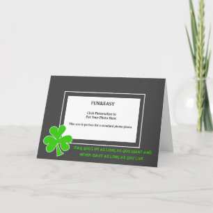 St.Patricks Day Irish Proverb Foto Karte