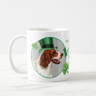 St. Patrick's Day Irish Red & White Setter Kaffeetasse