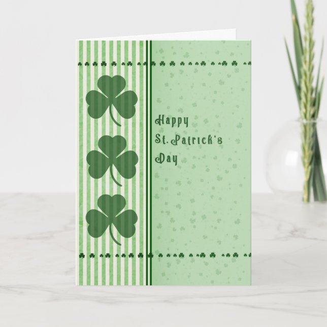 St. Patrick's Day Irish Sessing Card Karte (Vorderseite)
