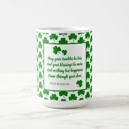 St. Patrick's Day Irish Sessing Green Kleeblatt Kaffeetasse