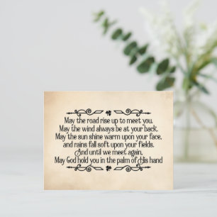 St. Patrick's Day Irish Sessing Mai the Road Postkarte