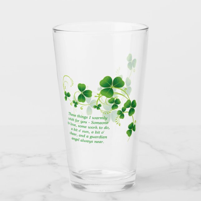 St. Patrick's Day Irish Sessing Pint Glass Glas (Vorderseite)