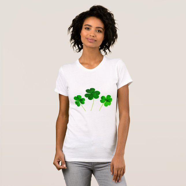St Patrick's Day Irish Shamrock Clover Cute 2020 T-Shirt (Vorne ganz)