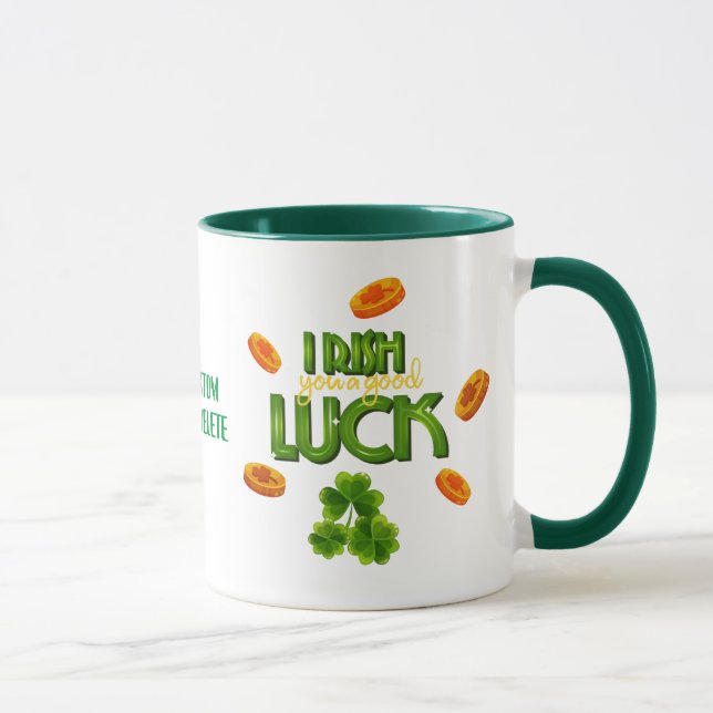 St. Patrick's Day Irish Sie eine Viel Glück Tasse (Rechts)