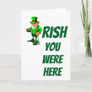 ST. PATRICK'S DAY IRISH SIE WAREN HIER Karte