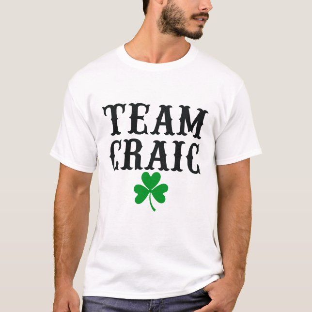 St. Patrick's Day Irish Team Craic, ZFJ T-Shirt (Vorderseite)