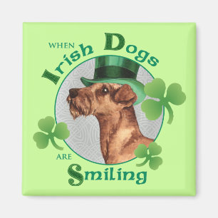 St Patrick's Day Irish Terrier Magnet