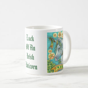 ST. PATRICK'S DAY IRISH UNICORN TASSE *Anpassen