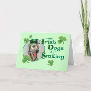 St. Patrick's Day Irish Wolfhound Karte