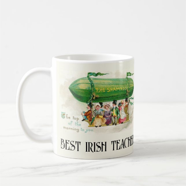 St. Patrick's Day Irland Bester Irish Teacher Fun Kaffeetasse (Links)