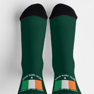 St. Patrick's Day Irland Flagge Benutzerdefinierte Socken